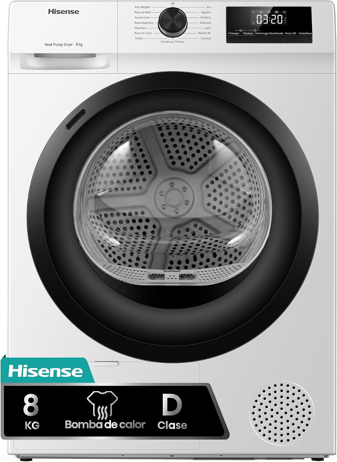 Test Complet & Analyse de Fiabilité : Hisense DHQE800BW2 - Secadora de Ropa 8Kg Cla