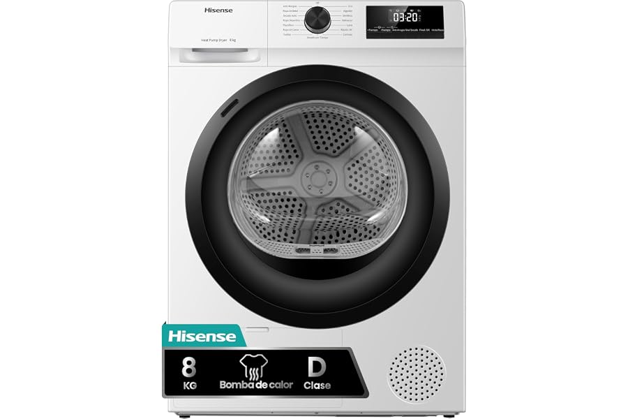 Hisense DHQE800BW2 - Secadora
