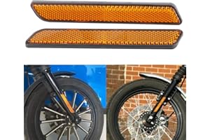 AnXin 2 x Motorcycle Side Reflectors for Harley Dyna Softail Sportster FXD