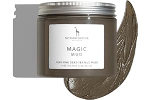 ‎MOTHER NATURE COSMETICS Totes Meer Maske 250g - Vegane Naturkosmetik gegen Pickel & Unreine Haut - Anti Akne Dead Sea Mud Mask - Beauty Gesichtsmaske für Männer und Frauen - Anti Mitesser Schlammmaske mit Tonerde & Avocado