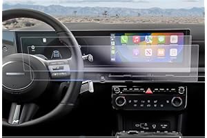 GAFAT [Facelift 2025] Nuevo Hyundai Tucson NX4 2025 2025 2026 12,3" Navigation + Cluster Protector de Pantalla, Nano Pantalla, Antigolpes, 6H Antiarañazos, Accesorios Tucson 2025 (2 piezas)