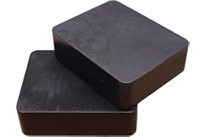 SKIR'CO (2 pcs) Plastic Flat Shims 20 mm, Frame Spacers 53 x 66 mm, Solid Leveling Spacers, Door and Window Frame Packers