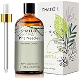 PHATOIL Olio Essenziale Aghi di Pino 100 ml, Oli Essenziali Naturali Puri per Diffusori Umidificatori, Oli Essenziali per Aro