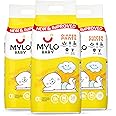 Mylo Baby Diaper Pants Medium (M) Size 7-12 kgs (114 count) Leak Proof | Lightweight | Rash Free | 12 Hours Protection | ADL Technology | with Aloe Vera Lotion