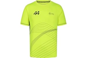 Mercedes AMG Petronas F1 Lewis Hamilton Camiseta Deportiva para Hombre - Neón