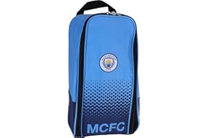 MANCHESTER CITY FC Man City - Bolsa para botas con diseño de desteñido, color azul, aproximadamente 35 cm x 18 cm x 12 cm
