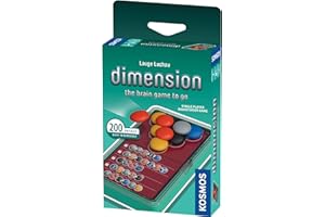 Thames & Kosmos -Dimension – The Brain Game to Go - Nivel: Principiante a Experto - Juego de rompecabezas único - Un jugador - Juegos de mesa de estrategia de resolución de rompecabezas para adultos y