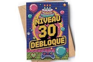 Greeting Cards for Everyone Carte Anniversaire 30 Ans Fille, Garcon - Cadeau 30 Ans Femme ou Homme - Carte Joyeux Anniversaire - Deco pour Fille, Fils, Sœur, Frère ou Ami - EU 156