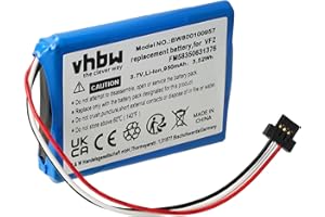 vhbw Akku kompatibel mit Tomtom Start 50, Go Live 825 Europe GPS Navigation Navi (950 mAh, 3,7 V, Li-Ion)