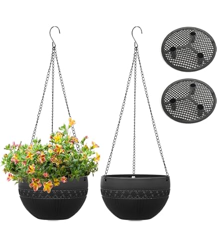 HTI-Living Blumentopf Blumenampel 2er Set Metall (Set, 2 St., 2 Blumenampeln In Verschiedenen Größen), Hängeampel Deckenhänger - Foto 11