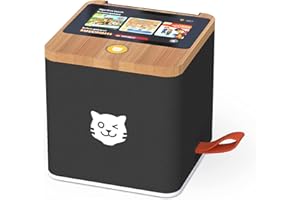 tigermedia Paquete de inicio de Tigerbox Black Boombox Audiobox Kids Radio Play canciones de audiolibros para Paw Patrol Peppa Pig Disney The Three? Ninjago Yakari