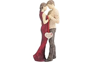 More Than Words Happy Anniversary Figurine by Arora Design Ltd, Red, 11 inches