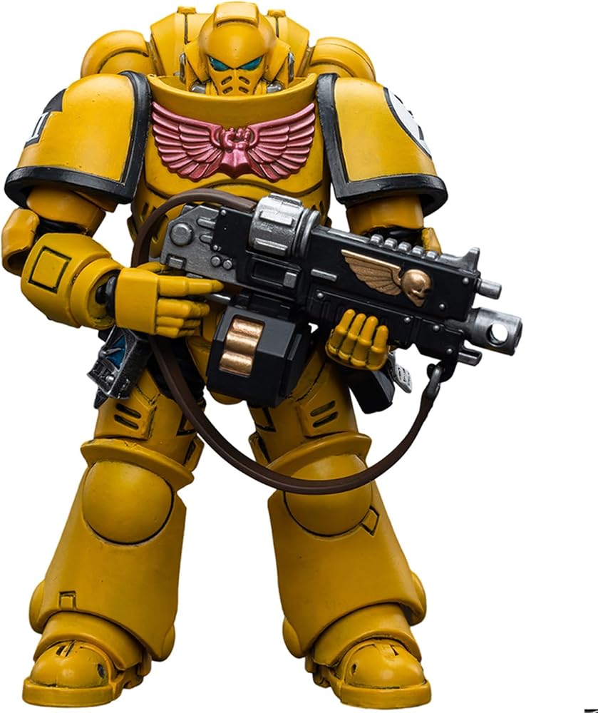 JOYTOY Warhammer 40k Imperial Fists, Imperial Fists Intercessors 1/18 Ölçekli Eylem Figürü Modeli