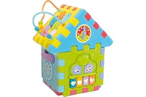 LISCIANIGIOCHI Lisciani Giochi- Carotina Baby Casetta Mille attività Gioco Educativo, Multicolore, 76581