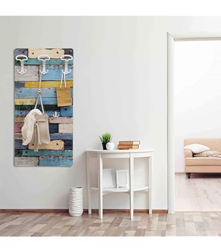 Appendiabiti Da Parete Stile Industriale - Con Scritta 'Home', 10 Ganci, Carico 5kg Ciascuno - Foto 9