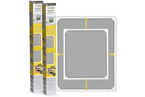 EASYmaxx Insect Protect | Mosquitera telescópica | Para la ventana | Con marco premontado | Mosquitera extensible | Red integrada | Blanco | Set de 2