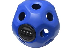 GENERIC Hay Ball Horse Feeder Toy - Choice of Colours (Hanging Treat Slow Feeding Stable) (Blue)