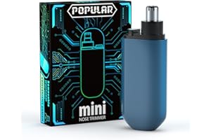 BRIGIN Nose Hair Trimmer for Men and Women, Painless USB Rechargeable Ear and Nose Clipper，Facial Hair Removal Nose Clipper,Portable Nose Trimmers for Men,Easy Cleaning,Dual Edge Blade,IPX7 Waterproof