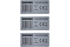 EVARGO 3x Ebike Sticker For BAFANG 10A 48V/36V 15A 250W Ebike Label