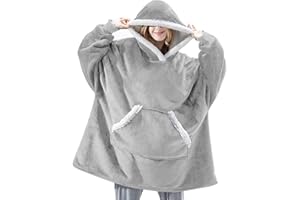 IvyH Bluza z kapturem, bardzo miękka, ciepła, ogromna bluza z kapturem, pluszowa bluza z kapturem, rozmiar uniwersalny, dla mężczyzn, kobiet, dziewcząt, chłopców, uniseks