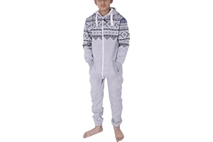 NOROZE Pyjama à Capuche Mixte Combinaison Une Pièce Onesie pour Enfants Garçons Filles