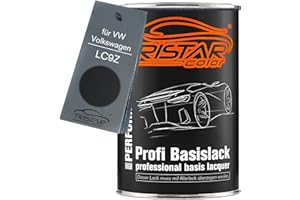 ‎TRISTARCOLOR TRISTARcolor Car Paint Can Ready to Spray for VW/Volkswagen LC9Z Black Magic Perl/Preto Magic Perol Base Coat 1.0 Litre 1000 ml