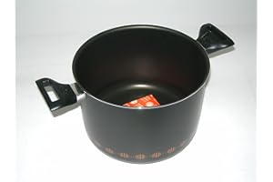 ALLUFLON Costanza Faitout Antiadhérent, Diamètre 18 cm, Aluminium, 3,5 litres, Noir