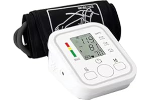 IndoTeam Blood Pressure Monitors Large Cuff Size 22cm to 36cm - Blood Pressure Machine with Cuff for Upper Arm - Heart Rate Hypertension Monitor for Home Use - Blood-Pressure Monitor with LCD Display
