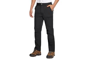 MAGCOMSEN Men's Outdoor Cargo Trousers Climbing Bottoms Quick Dry Tactical Trousers with Zip Pockets