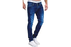 MERISH Jeans Herren Slim Fit Stretch Jeanshose Designer Hose Denim 9148-2100