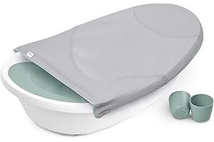 Ingenuity Room to Soak 4-in-1 Baby Tub, 4 Stages of Use, Supportive Sling, Supported Seat, OM+
