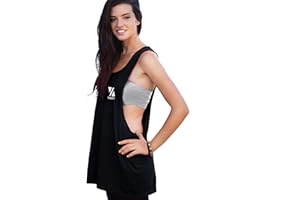 Vibrha Canotta Fitness Donna da Palestra - Top Fluo Oversize per Danza Yoga Allenamento Bodybuilding