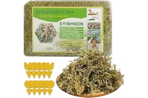 ZOYDP Sfagno per Orchidee 500g Muschio Cileno per Felci a Corno di Cervo, Piantine e Radicazione
