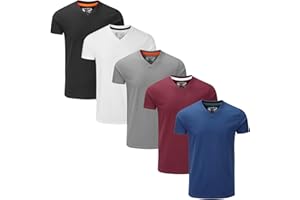 Charles Wilson Pack de 5 T-Shirts Unis à Col V