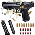 Rdlobu Black Toy Gun, Ideal Toy Guns for Boys and Girls, Featuring Soft Bullets for Action Games, for Teenagers
