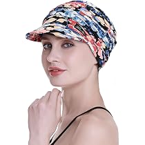 Bonnet Turban Femme Avec Fleur - Bandeau élastique Confortable, Protection UV, Pour Plage, Voyage, été, Réglable