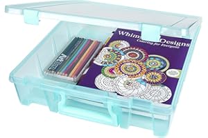 ArtBin 6955AA Super Satchel Einzelfach, 38,7 x 35,6 x 8,9 cm, Aqua Mist, sonstiges, Mehrfarbig, 10.81 x 37.56 x 39.46 cm