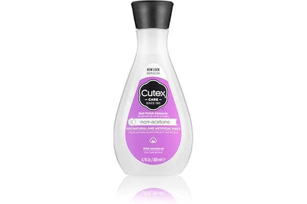 Cutex - Dissolvant pour Vernis à Ongles - Dissolvant Vernis Sans Acétone - Enlève facilement le vernis à ongles - Soin des ongles - Manucure rapide - 200 ml