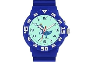 TENOCK Kinder Lernuhr Einhorn Dinosaurier mit Nachtlicht für JungenMädchen 30M wasserdichte Armbanduhren für Kinder von 4-12 Jahren Geschenk für Geburtstage Ostern Kindertag Weihnachten