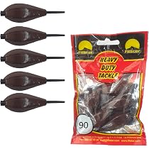PRO FILSTAR Plomb de base Long Cast - 5 x 130 g - Émerillons - Kit de plombs - Pêche en poire - Poids en plomb - Plomb à la carpe PRO FILSTAR Plomb de base Long Cast - 5 x 130 g - Émerillons - Kit de plombs - Pêche en poire - Poids en plomb - Plomb à la carpe