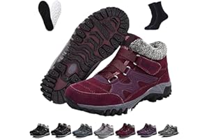 RUILEYOU Ofreischuhe Solvema Orthopädische Winterschuhe, Orthofree Winter Shoes, Warm GefüTterte Snow Boots FüR sDamen Und Herren