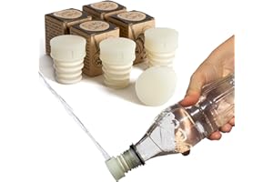 CULOCLEAN.COM CuloClean Bidé De Mano para WC. Hecho en España. El bidet portátil más discreto. Compatible con cualquier botella de plástico. Ducha sanitaria o de viaje, tapón. (4 pcs Brilla en la oscuridad)