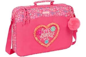 Safta FEELING - Cartera Extraescolares, Maletín Portatodo, Bandolera, Cómoda y Versátil, Calidad y Resistencia, 38x6x28 cm