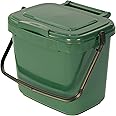 Green Kitchen Compost Caddy (5L - Small) - for Food Waste Recycling (5 Litre) - 5L Plastic Composting Bin