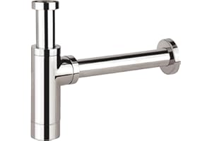 VeeBath Round Bathroom Sink Bottle Trap Basin Waste Sink Pipe Drain Adjustable Height Deodorization