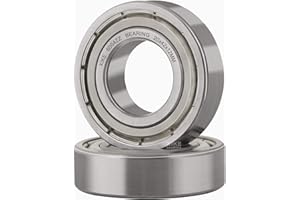 XIKE 6004ZZ Sealed Ball Bearings 20x42x12mm, Pre-Lubricated｜Chrome Steel｜Double Metal Seal, 6004-2Z Deep Groove Ball Bearing, Pack of 2.