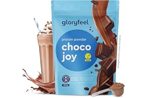GLORYFEEL Proteine in Polvere Vegane 1 kg, 21g Proteine, Aumento Crescita Muscolare*, Gusto Cioccolato, Proteine Vegetali Isolate in Polvere di Pisello, Fagiolo e Girasole, Senza Glutine, Zucchero e Lattosio