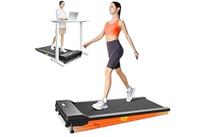 ‎UREVO Walking Pad mit 9% Steigung, Walking Pad mit Sechs-Punkt-Stoßdämpfung, leises Laufband Schreibtisch, ‎2,5 Pferdestärken Laufband für Zuhause/Büro