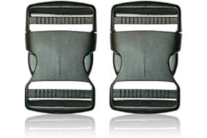BOB-KRAFT - Buckle 20 mm / 25 mm / 30 mm / 40 mm / 50 mm, Buckle Clasp, Plastic Click Closure, Clip Closure, Buckles for Lap Strap, Replacement Buckle for Backpack, Made in the EU
