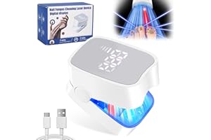 DAMIGHT Nagelpilz Laser Behandlungsgerät mit Zeitanzeige, Nagelpilz Behandlungs Gerät für Finger und Fußnägel, Nagelpilz Behandlung Schnell Intensiv, Wiederaufladbares Laser Zehennagel Pilzinfektionen